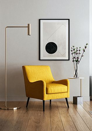 ラグジュアリールームのリビングスペース