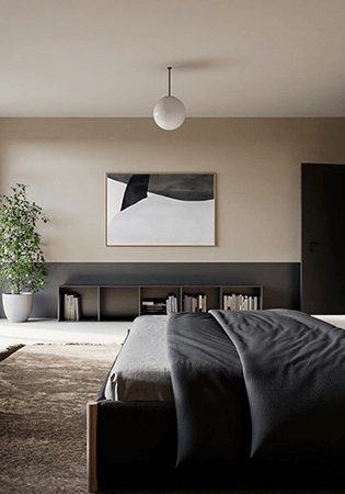 プレミアムルームのベッド